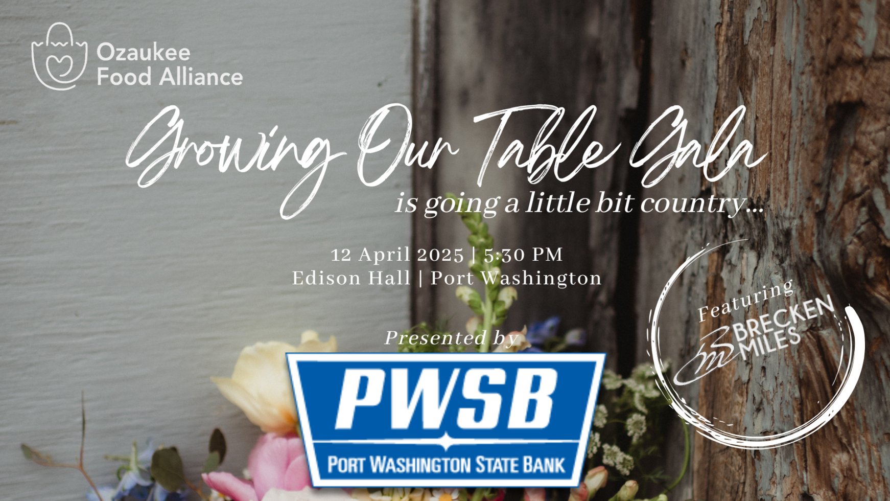 Facebook Event Cover (1) Fruits and veggies with Second Annual Growing Our Table Gala presented by Port Washington State Bank