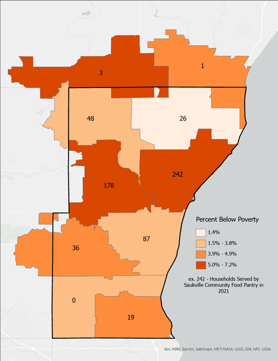 Service Area/Outreach Ozaukee Food Alliance Formerly Saukville Food